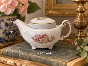 Vintage Gerold Porzellan Mini Floral Teapot Bavaria Cottagecore